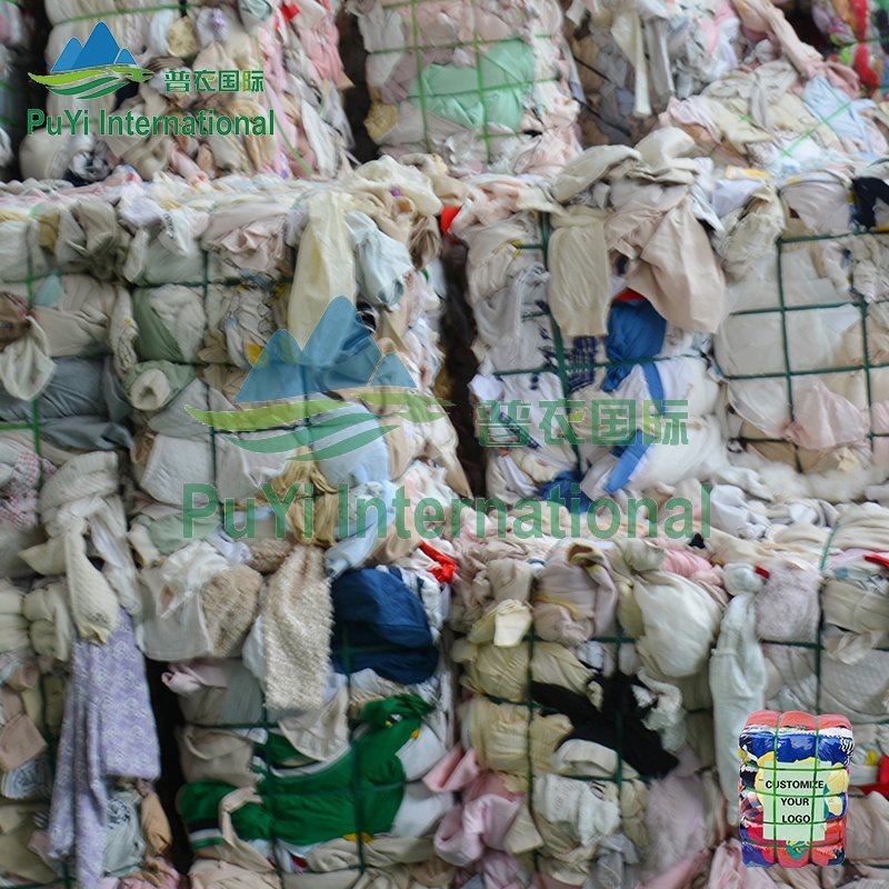 Factory wholesale waste textile fabric white cotton rags B grade cloth T shirt rags