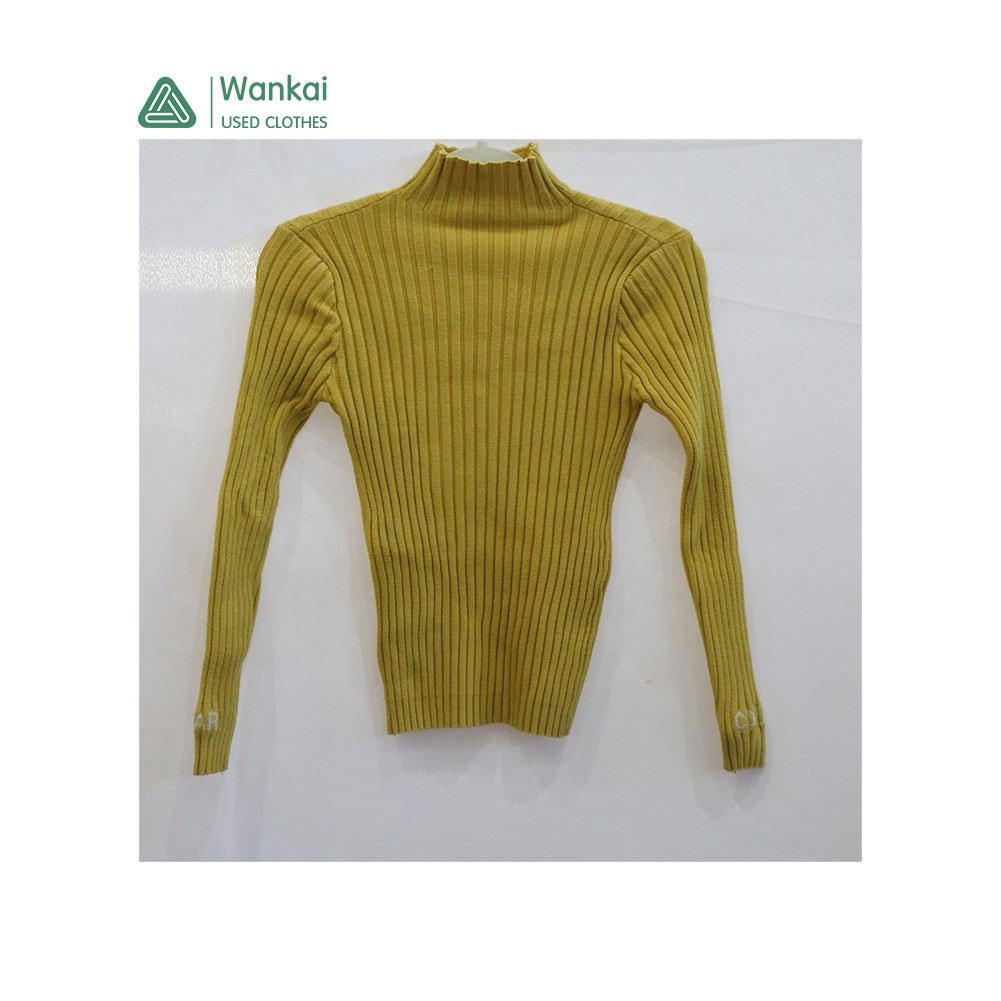 CwanCkai Wholesale Latest Designs Used Winter Clothes For Kids, Hot Selling 45-100 Kg Children Used Ball Sweater Knikted