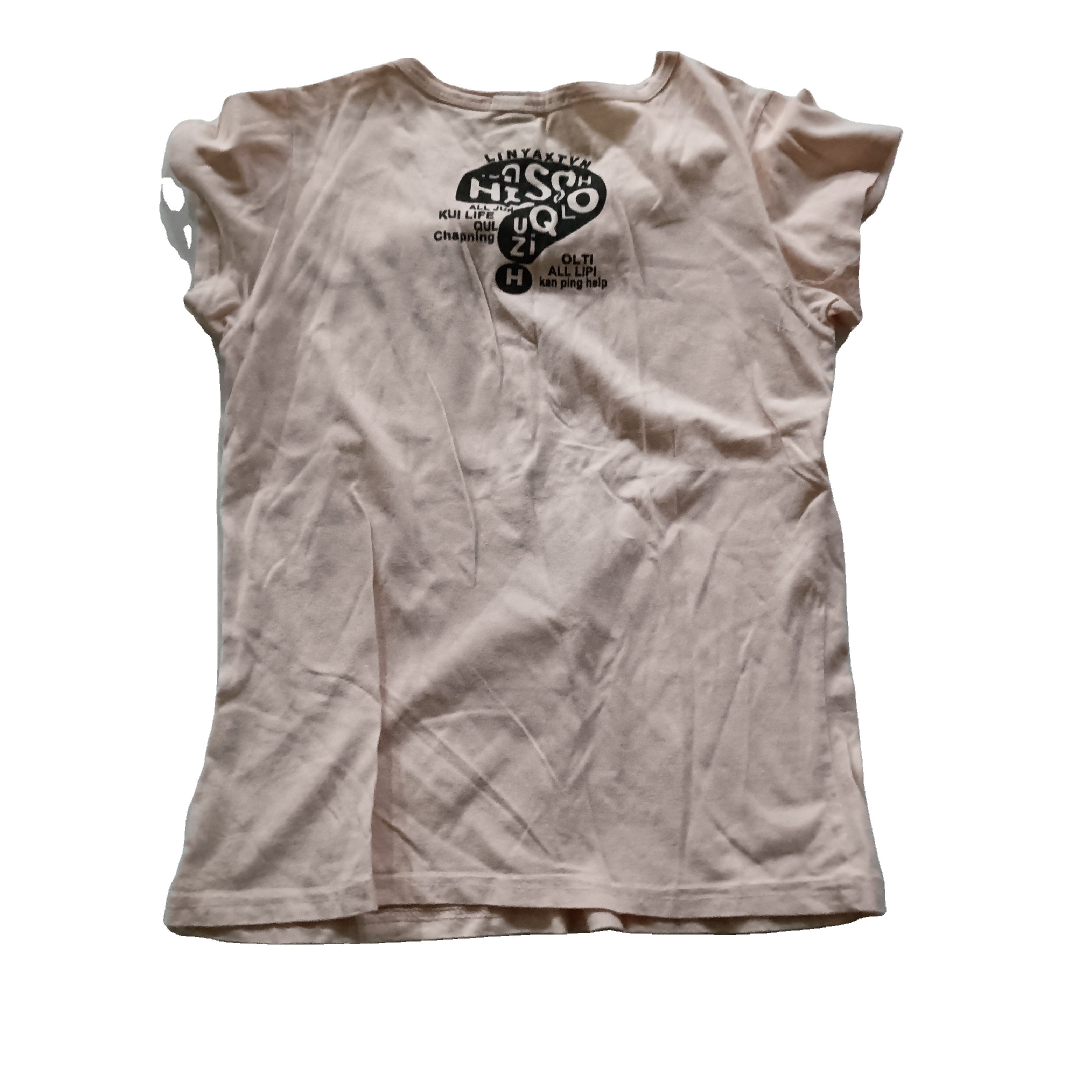 Korean ukay cheap used clothes bales thrift mixed ladies cotton T-shirt