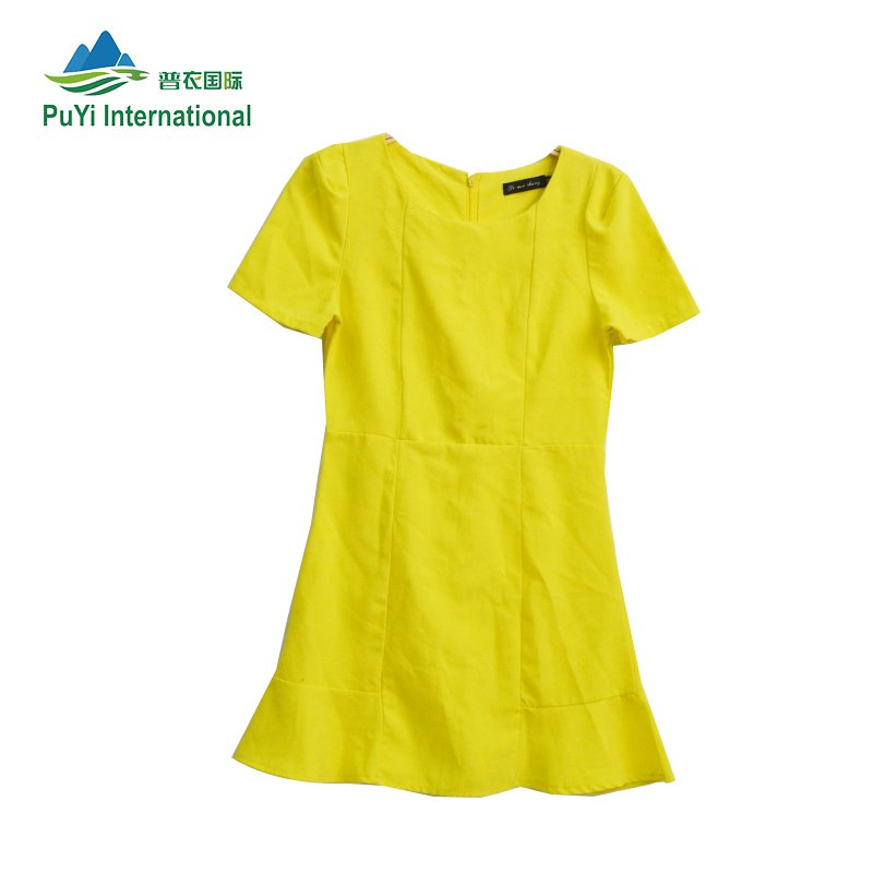 Women Dress Short Sleeve used clothes bales korea used clothing ropa usada premium second hand clothes