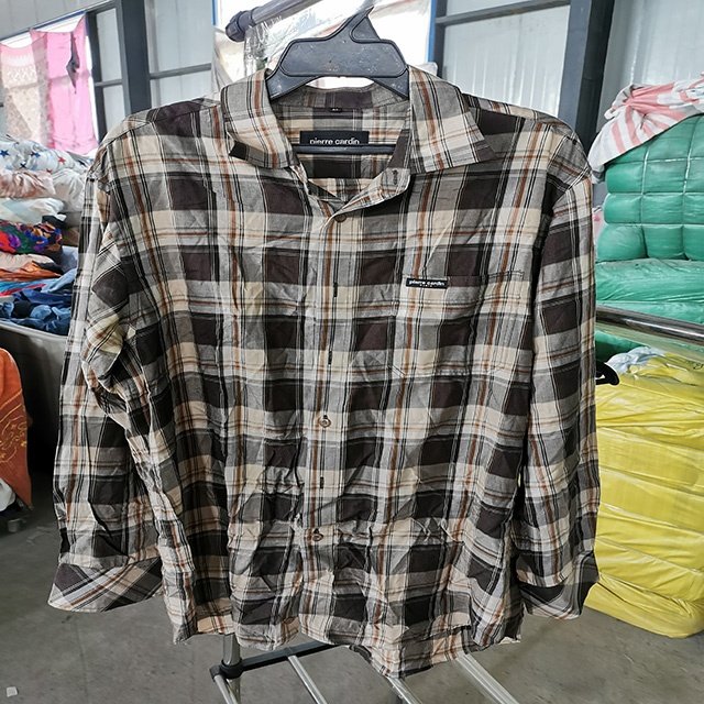 wholesale cheap second hand clothing Comfortable second hand men's shirt mixed used men's clothing
