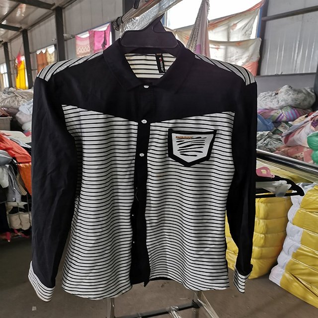 wholesale cheap second hand clothing Comfortable second hand men's shirt mixed used men's clothing