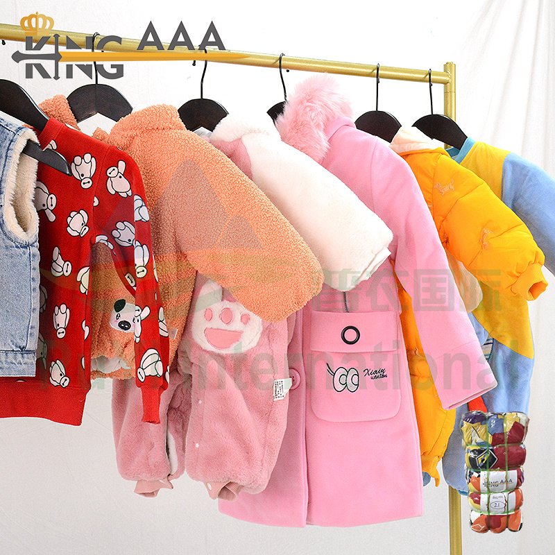 Container Children clothes bales ropa usada second hand clothes kids wear for new style
