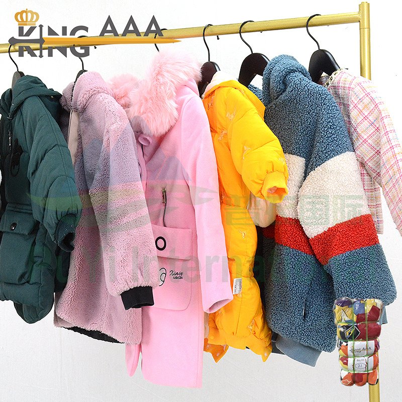 Container Children clothes bales ropa usada second hand clothes kids wear for new style