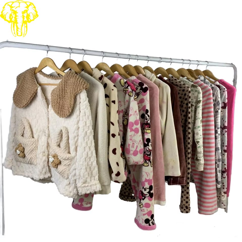 fleece winter pajamas pyjamas femme plush nightwear velvet sleepwear used clothes manufactured companies nighties for women
