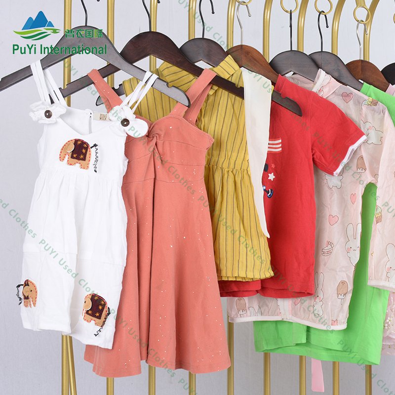 boy girls summer wear party dress kid pants children used clothes bales second hand kids clothing baby wear