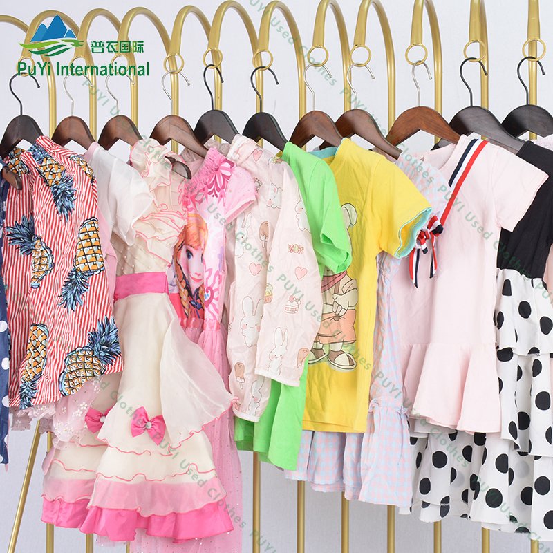 boy girls summer wear party dress kid pants children used clothes bales second hand kids clothing baby wear