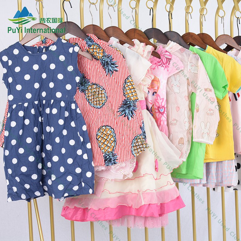 boy girls summer wear party dress kid pants children used clothes bales second hand kids clothing baby wear