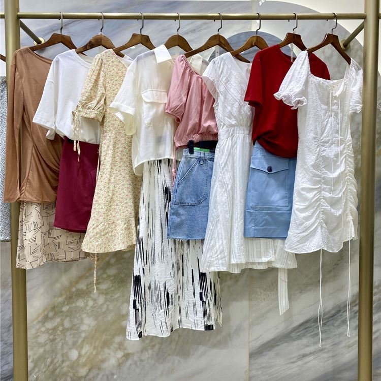 Second Hand Women's Dress Fashion Women's Miscellaneous Brands Discount Used Clothing Stock