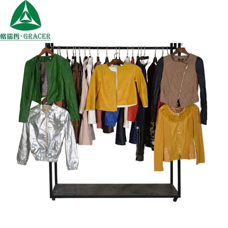 Second Hand Clothes Good Quality Leather Jacket Brand Used Clothes Used Clothing for Sale