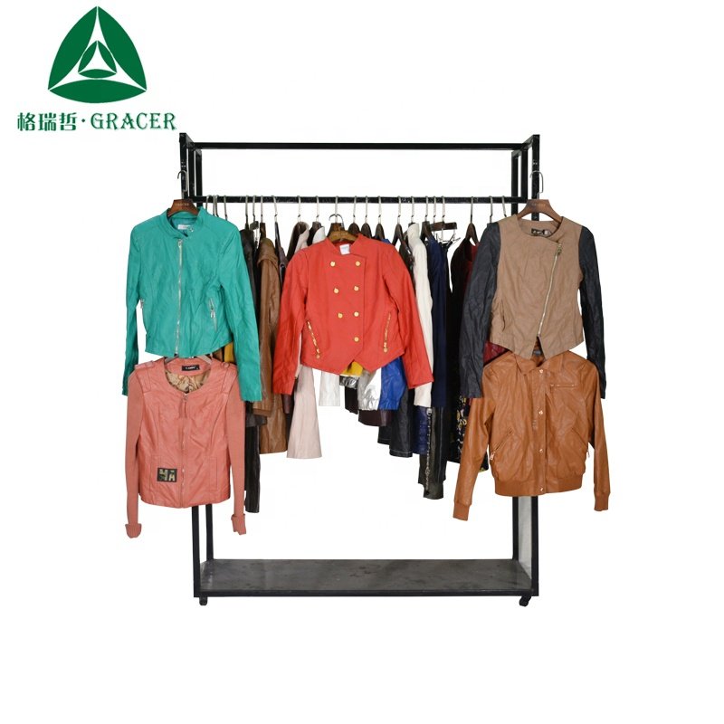 Second Hand Clothes Good Quality Leather Jacket Brand Used Clothes Used Clothing for Sale