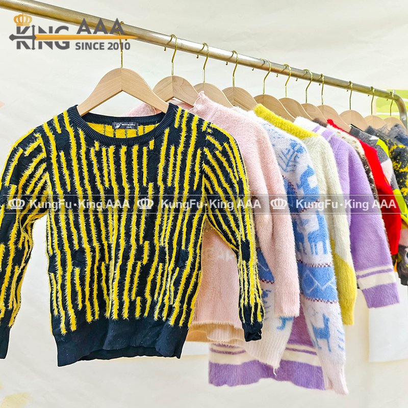KINGAAA used sweater children used clothes bales second hand mixed used baby clothes used clothes kids