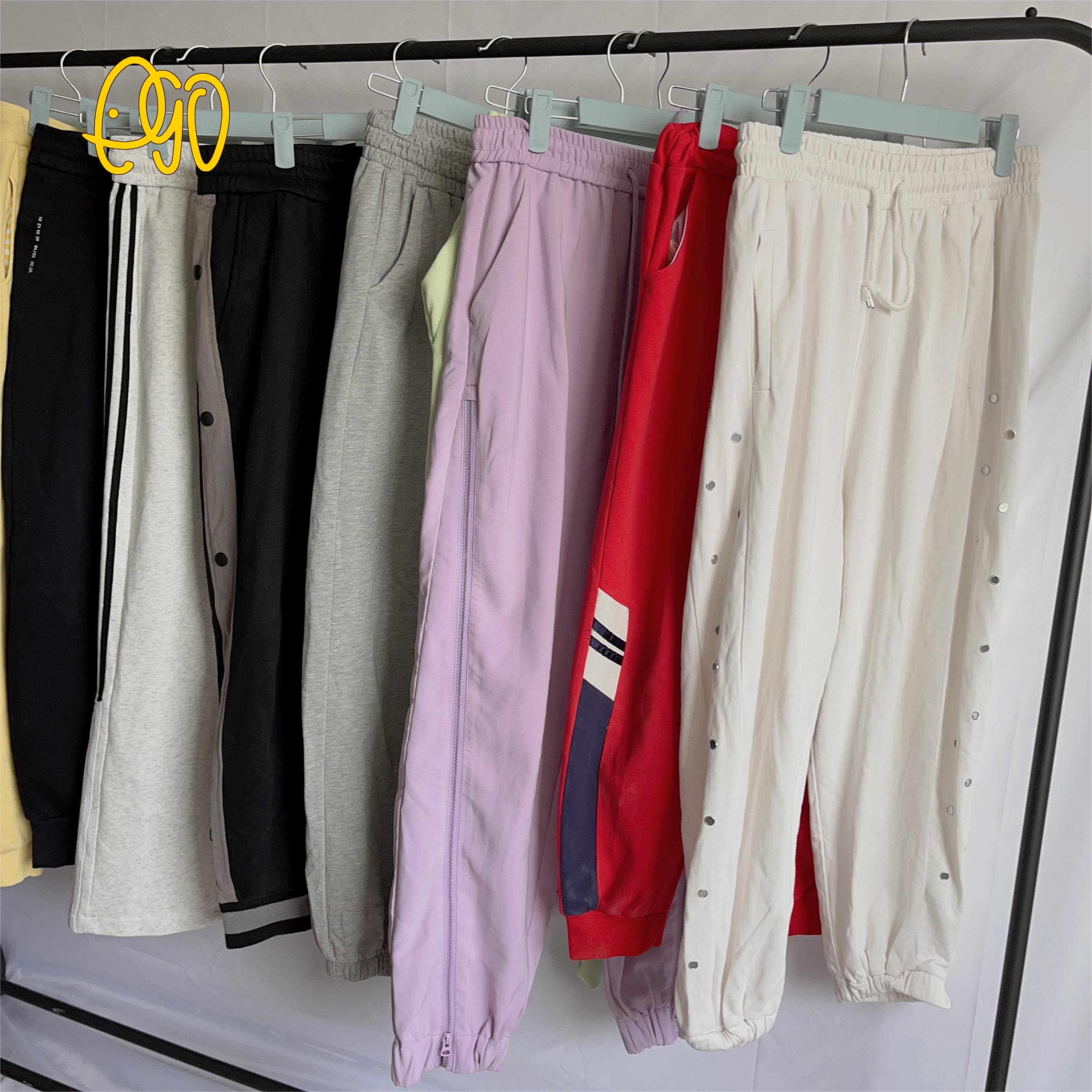 Used clothes of women Second Hand Cotton Sports Pants Wholesale Cheap Clothing Supplier Used Summer Clothes