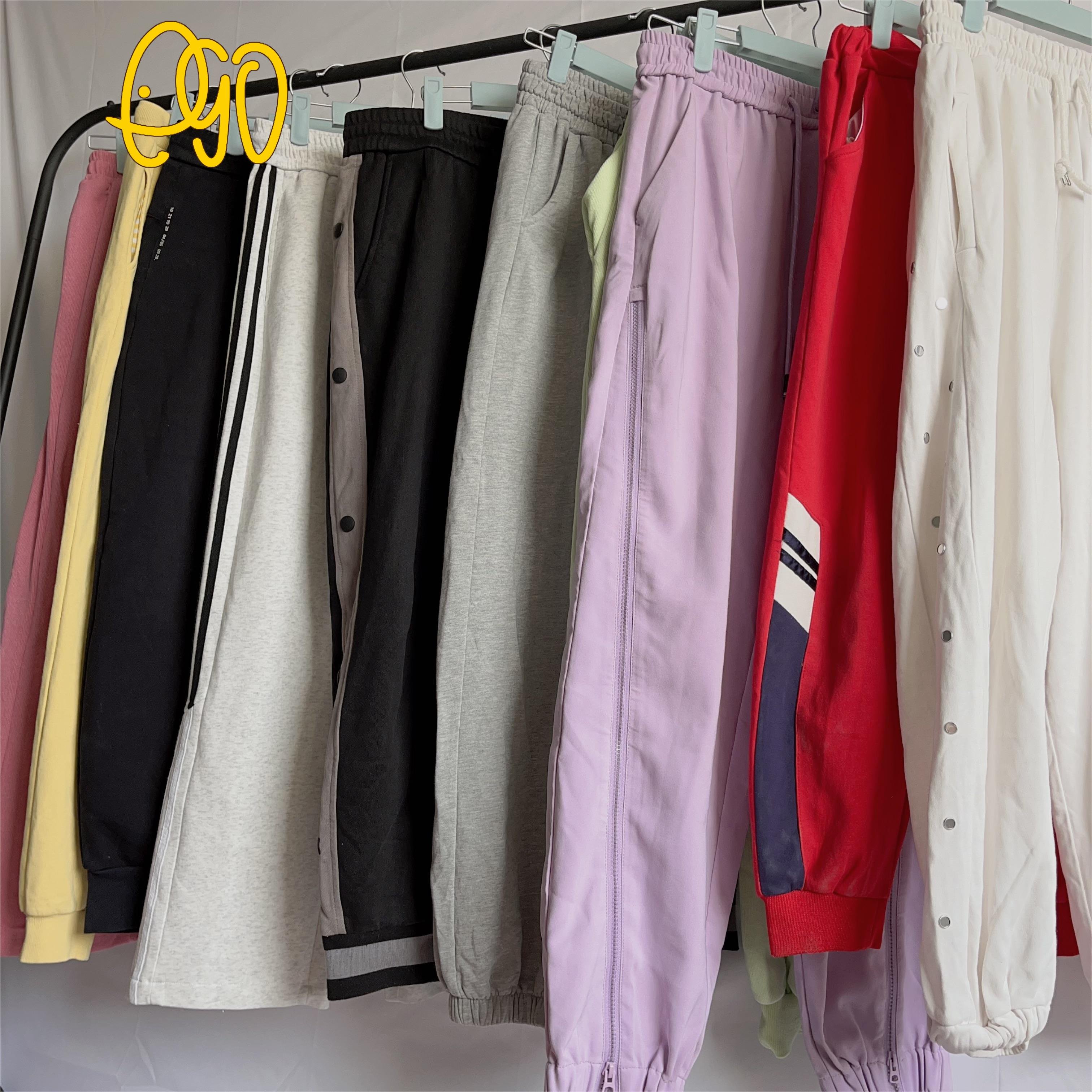 Used clothes of women Second Hand Cotton Sports Pants Wholesale Cheap Clothing Supplier Used Summer Clothes