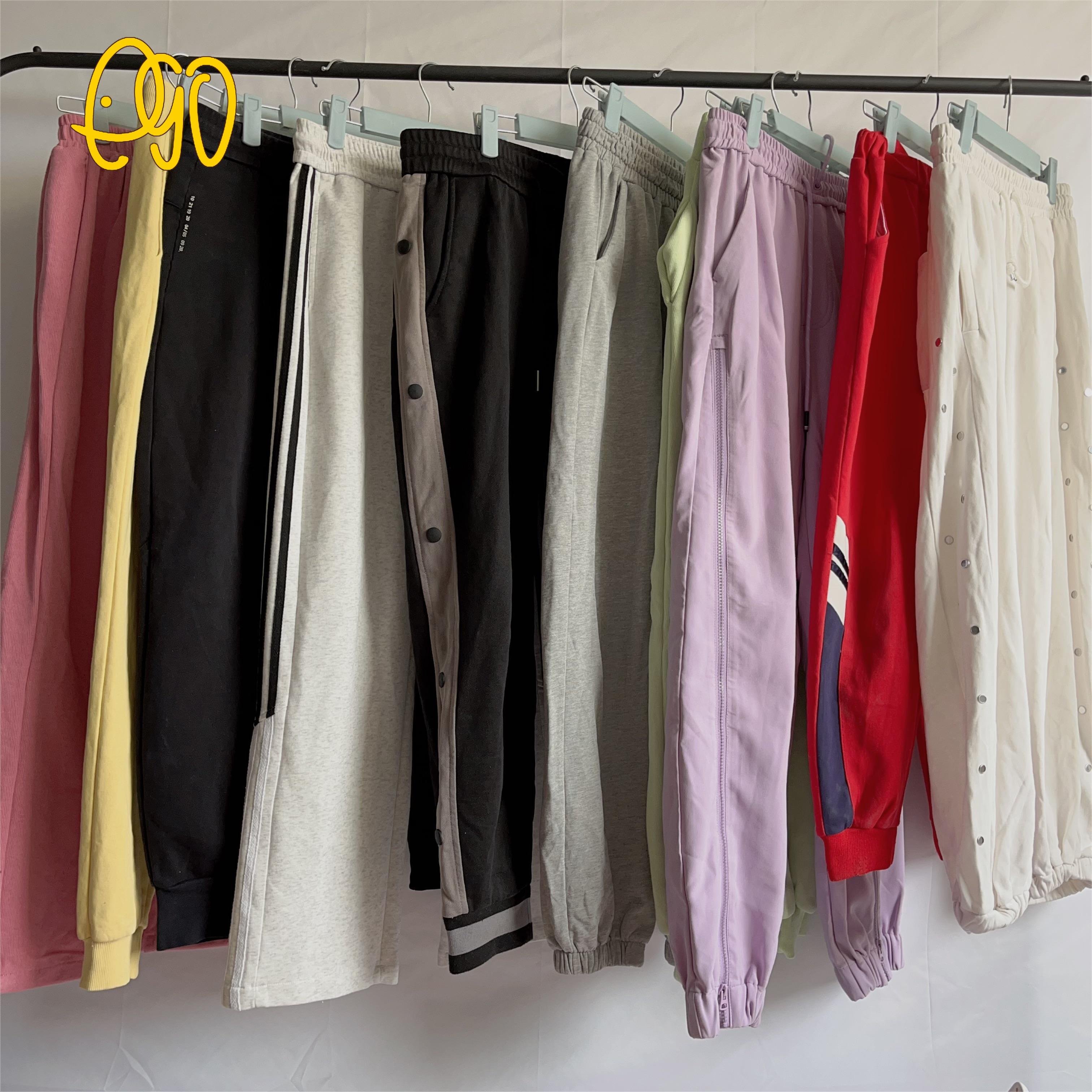 Used clothes of women Second Hand Cotton Sports Pants Wholesale Cheap Clothing Supplier Used Summer Clothes