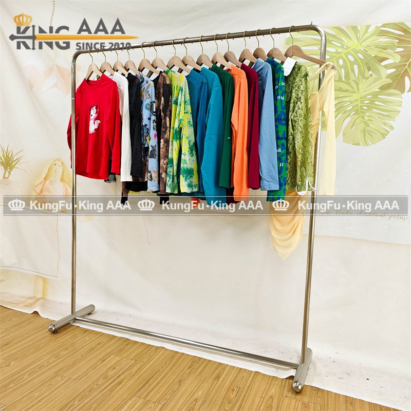 High Quality Women Casual Solid Blouse Long Sleeve Supplier Cotton T-shirt Second Hand Clothes Used Clothes Bales Clothing Bales