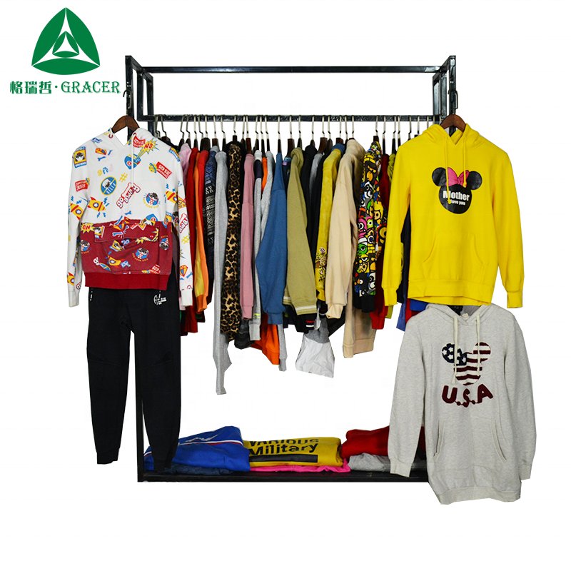 Second Hand Clothing Hoody Sports Wear Bulk Used Clothing Original from USA Winter Clothes for Men Adults Casual Wear Mix Color