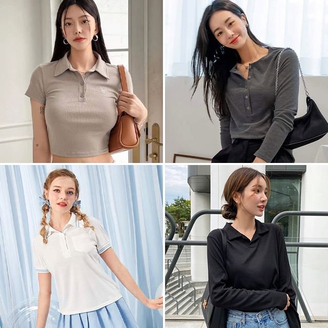New style clothes with square neck, short front shoulder design and a sense of niche top wholesale from Chinese suppliers