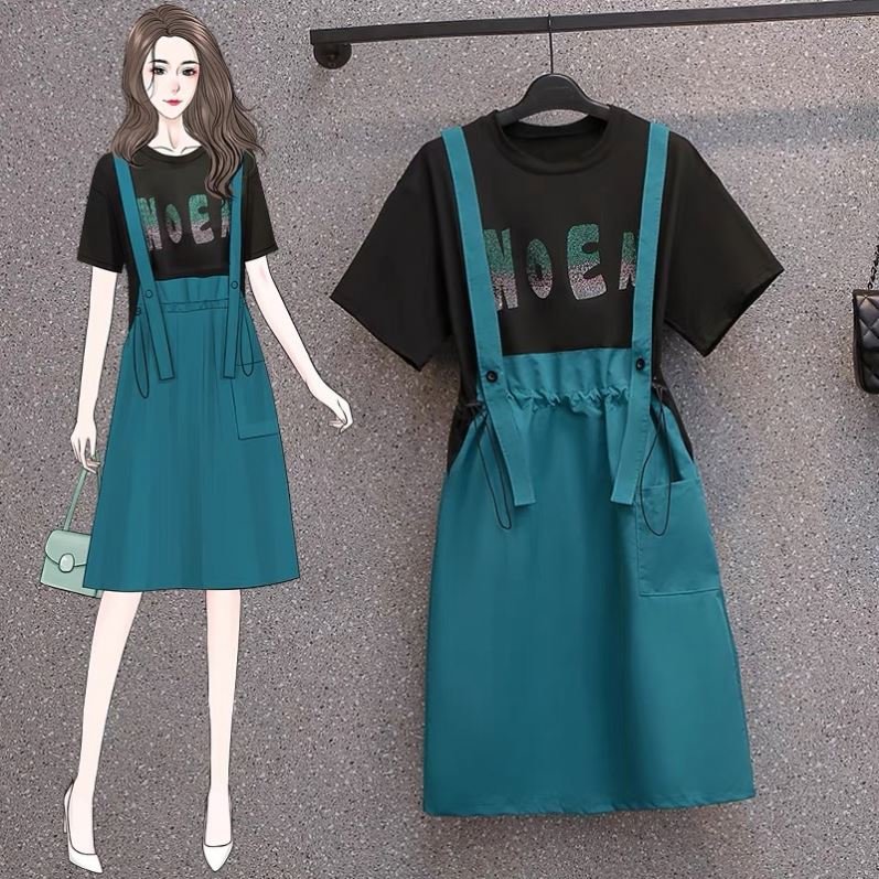2022 Spring/Summer New Women's Fashion Casual Heavy Industry Sequins Embroidered Short Sleeve Dress