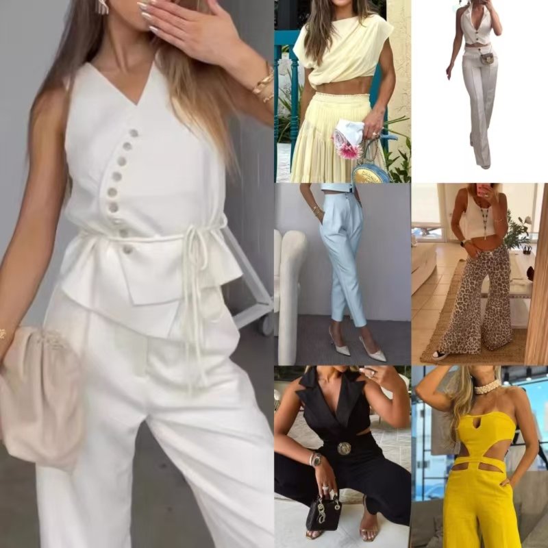 Branded Clothes Women's Mix Style Stock Dresses T-shirts Small Shirts Pants