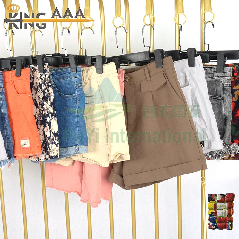 Wholesale Ladies Shorts Baggy Jeans Mixed Used Clothes Bales Bale Used Clothes Second Hand Clothing Trouser