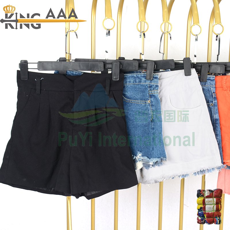 Wholesale Ladies Shorts Baggy Jeans Mixed Used Clothes Bales Bale Used Clothes Second Hand Clothing Trouser