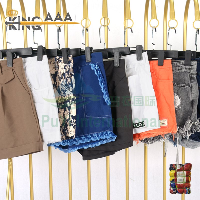 Wholesale Ladies Shorts Baggy Jeans Mixed Used Clothes Bales Bale Used Clothes Second Hand Clothing Trouser