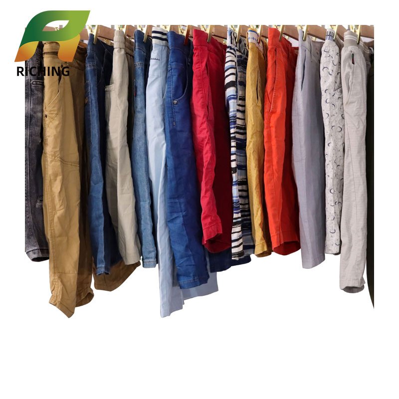 Cheap second hand clothing factory wholesale adult summer used cargo shorts clothes for men shorts pants