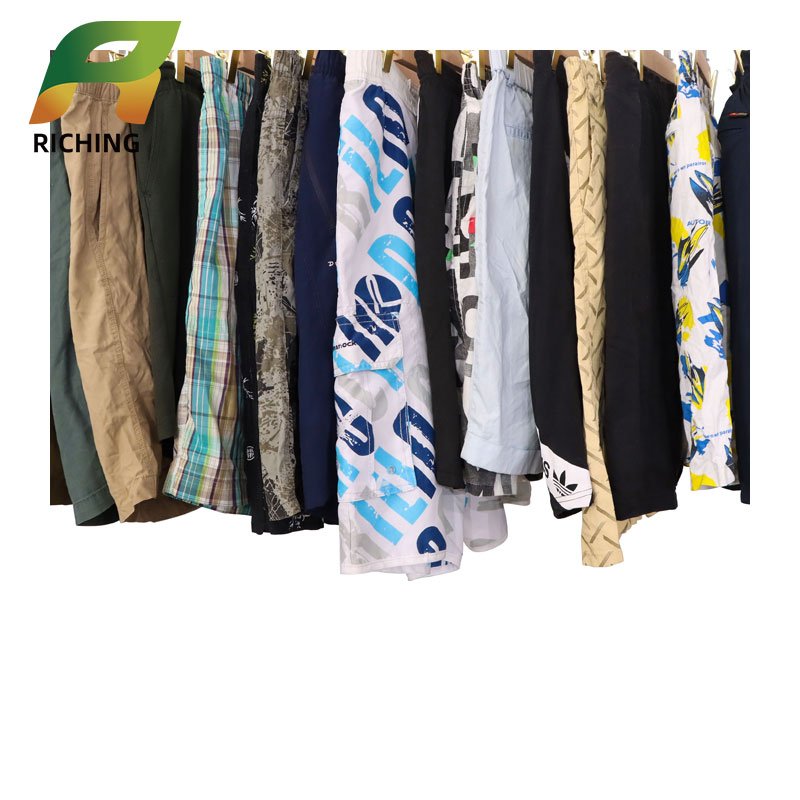Cheap second hand clothing factory wholesale adult summer used cargo shorts clothes for men shorts pants
