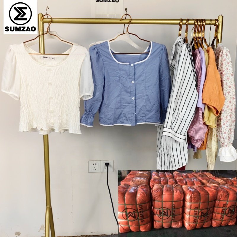 Bundles Wholesale Top Quality Canada Us Bales Used Clothes Old Clothes Second Hand Bulk Used Clothes pakaian bekas