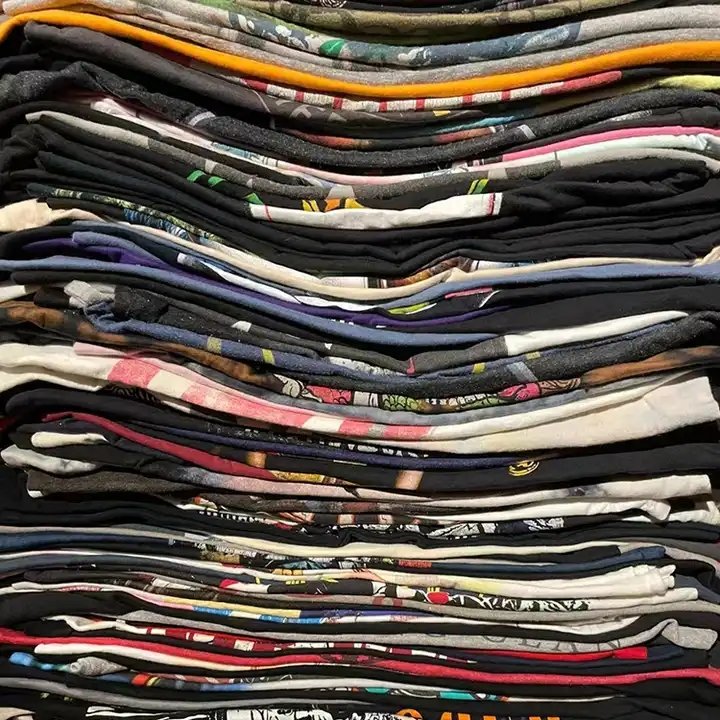 Batch wholesale of high-end clothing, cotton T-shirts, second-hand mixed clothing inventory