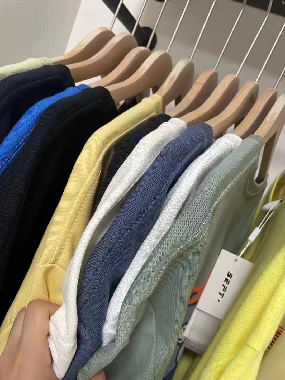 High Quality Mix T- shirt 100% Cotton Customized solid colors printing mens t shirts stock Solid color T-shirt