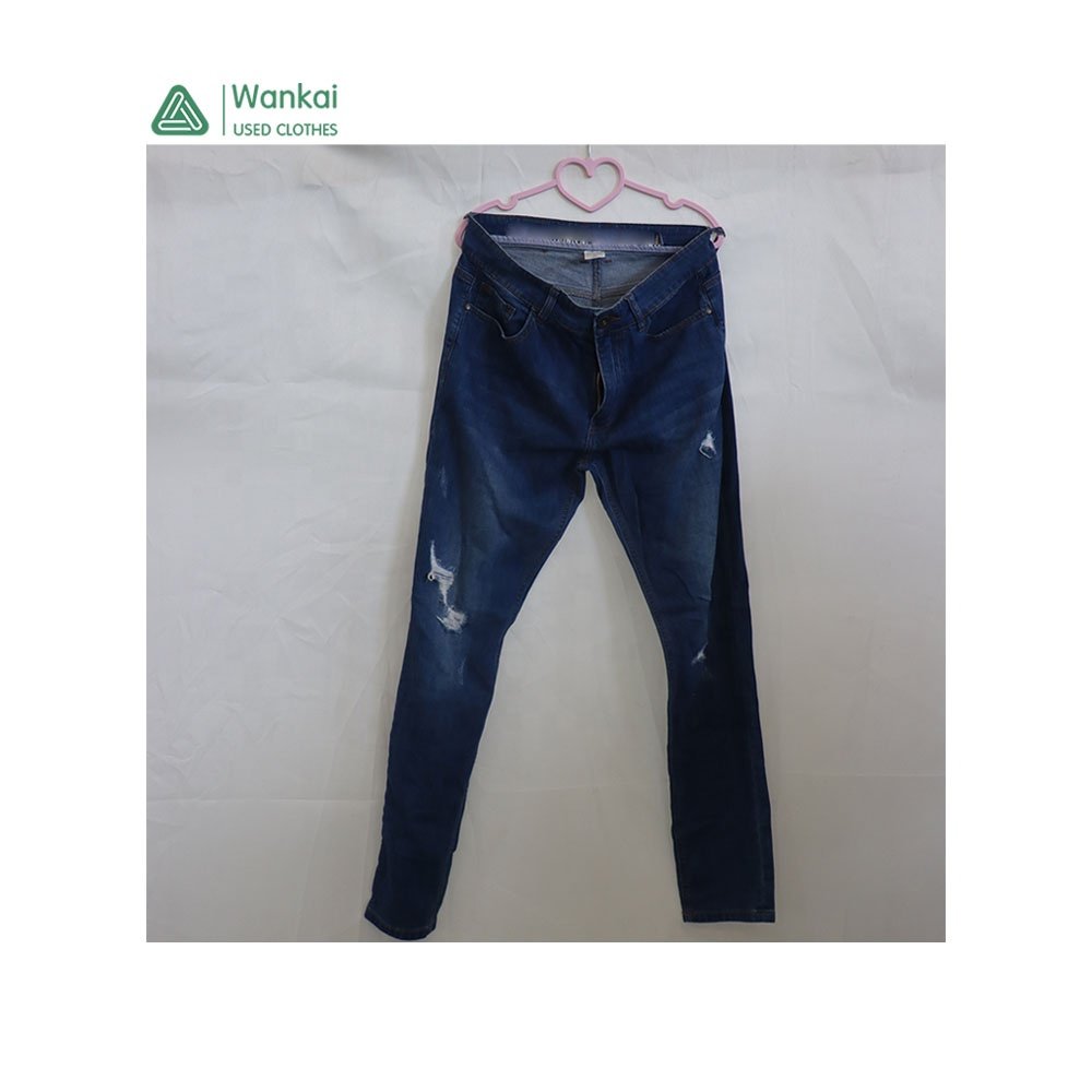 Cwanckai Wholesale Reasonable Price Jeans Bags Bales for Men Adults Used Clothes Branded Jeans Fashionable Used Clothing