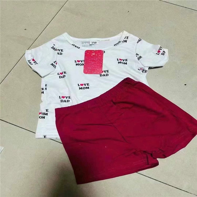 Newborn Baby Clothing Sets for Girls and Boys Summer Outfits for Babies 2-Piece Apparel Stock