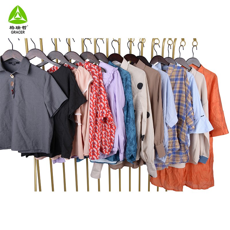 Wholesale Used Clothes Ukay Ukay Ladies Cotton Blouse Second Hand Clothes For Africa Style
