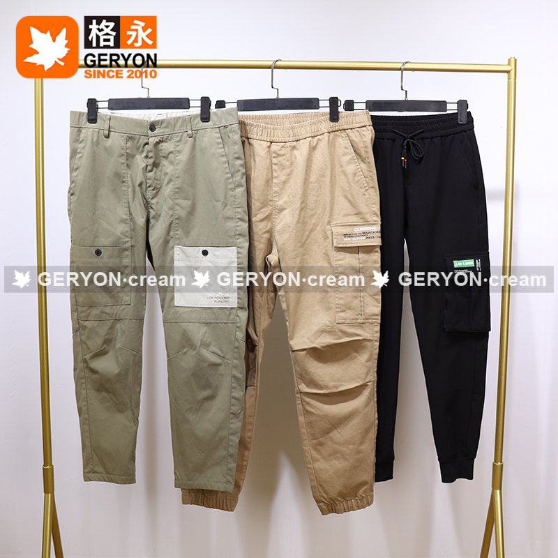 GERYON vintage Men cargo pants bale used male used clothes bales second hand clothes gym shorts for men boys