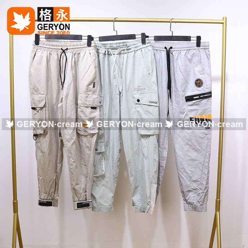 GERYON vintage Men cargo pants bale used male used clothes bales second hand clothes gym shorts for men boys