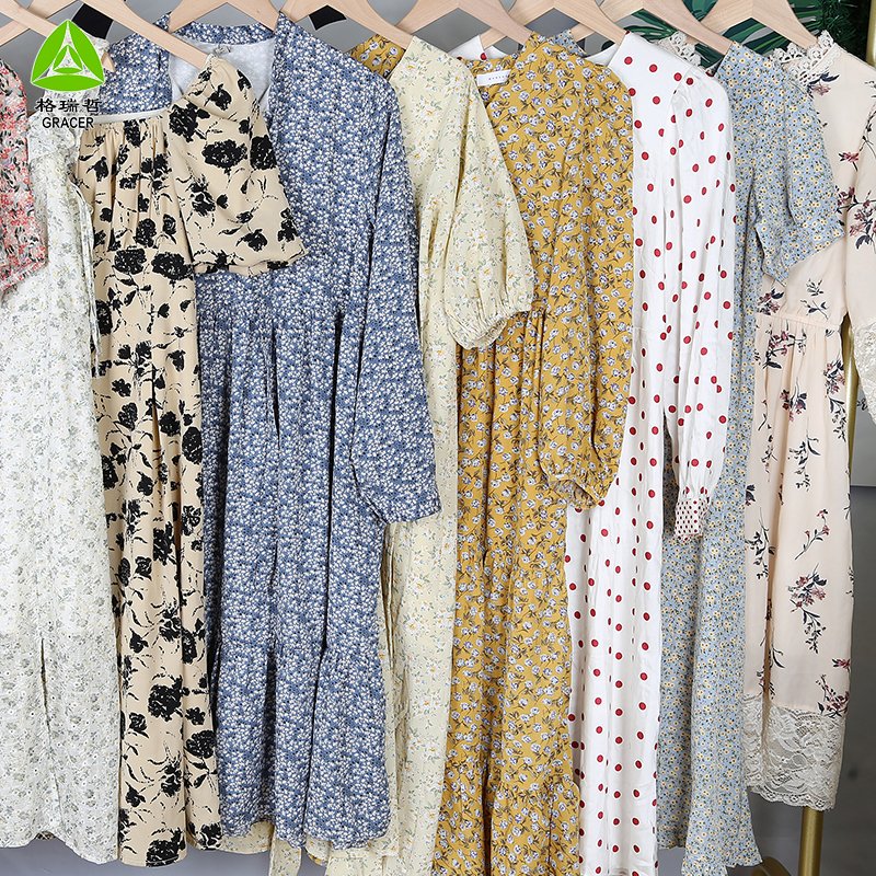 Thrift Apparel Branded Ab01 Korea Used Dresses In Bulk Used Clothes Bales Second Hand Clothing