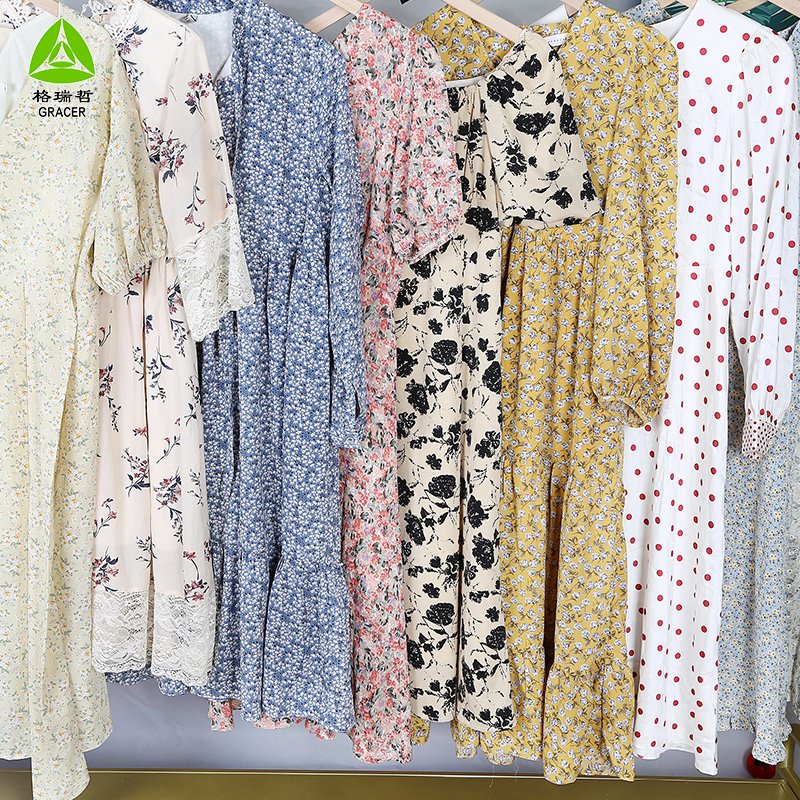 Thrift Apparel Branded Ab01 Korea Used Dresses In Bulk Used Clothes Bales Second Hand Clothing