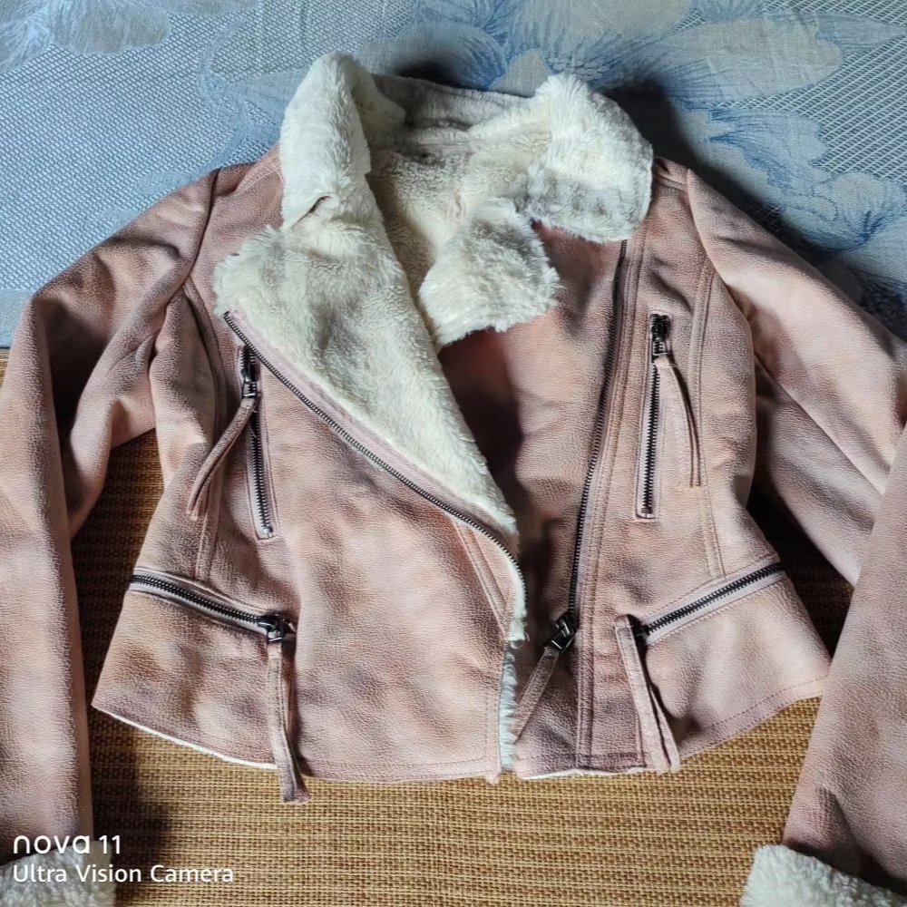 Wholesale Winter Original Women's Suede Jacket Thick Stock Clothes Used Winter Fur Coats Women Second Hand Clothing