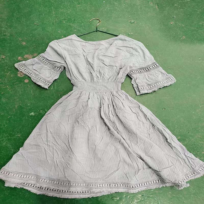 Cotton Polyester Summer cotton long dresser Casual Long Dress For Women used clothes