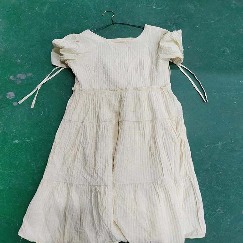 Cotton Polyester Summer cotton long dresser Casual Long Dress For Women used clothes