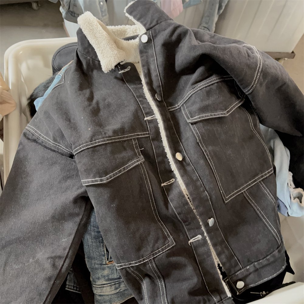 Used Jean Clothes Wholesale Second Hand Heavy Denim Jacket And Jeans For Adult Vintage Clothes Pacas