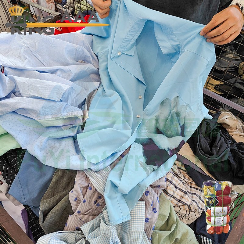 New fashion clothes bales second hand Clothes Men Shirts summer second hand clothing