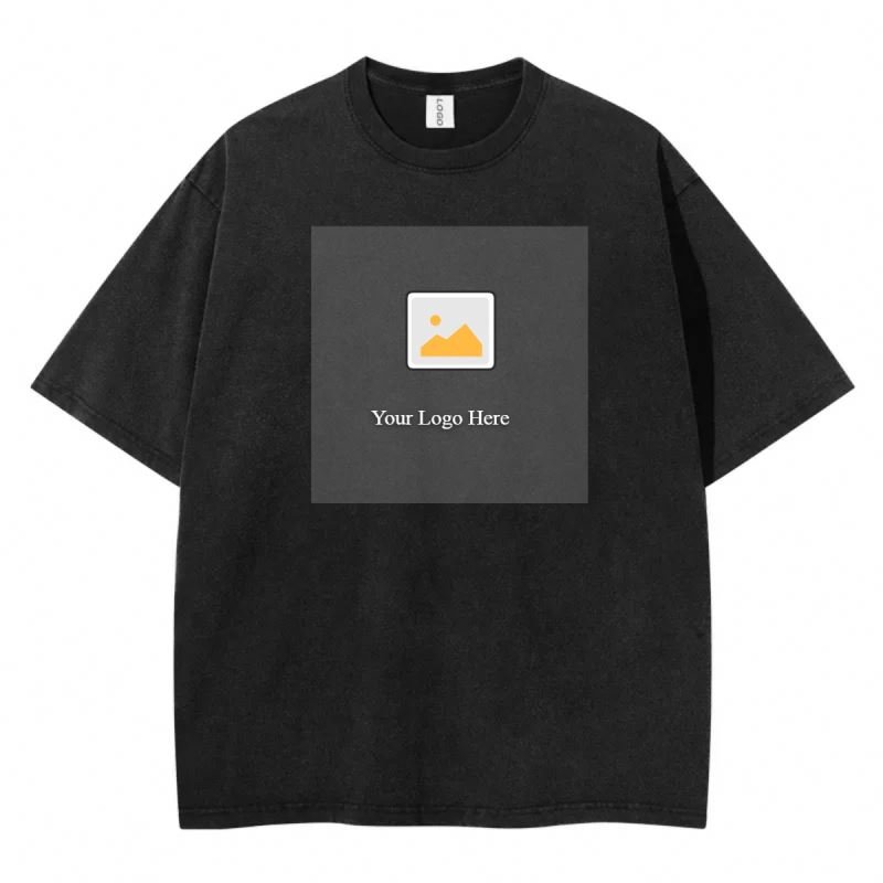 Used clothes High Quality 100% Cotton Blank Men's T-shirts Heavyweight Oversized Tshirt Printing Custom T Shirt