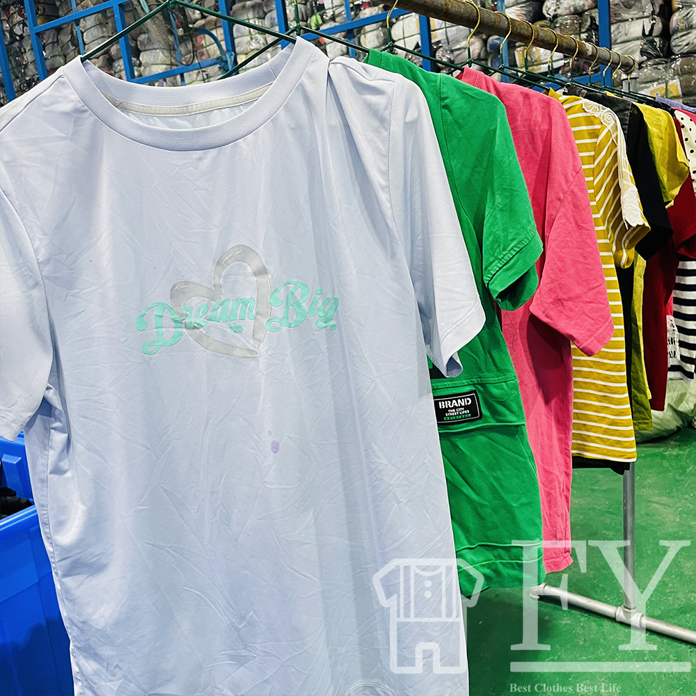 FengYang Used clothes Women's T-Shirts For The Thrift Store Uk Second Hand Clothes Ladies Clothing Bales