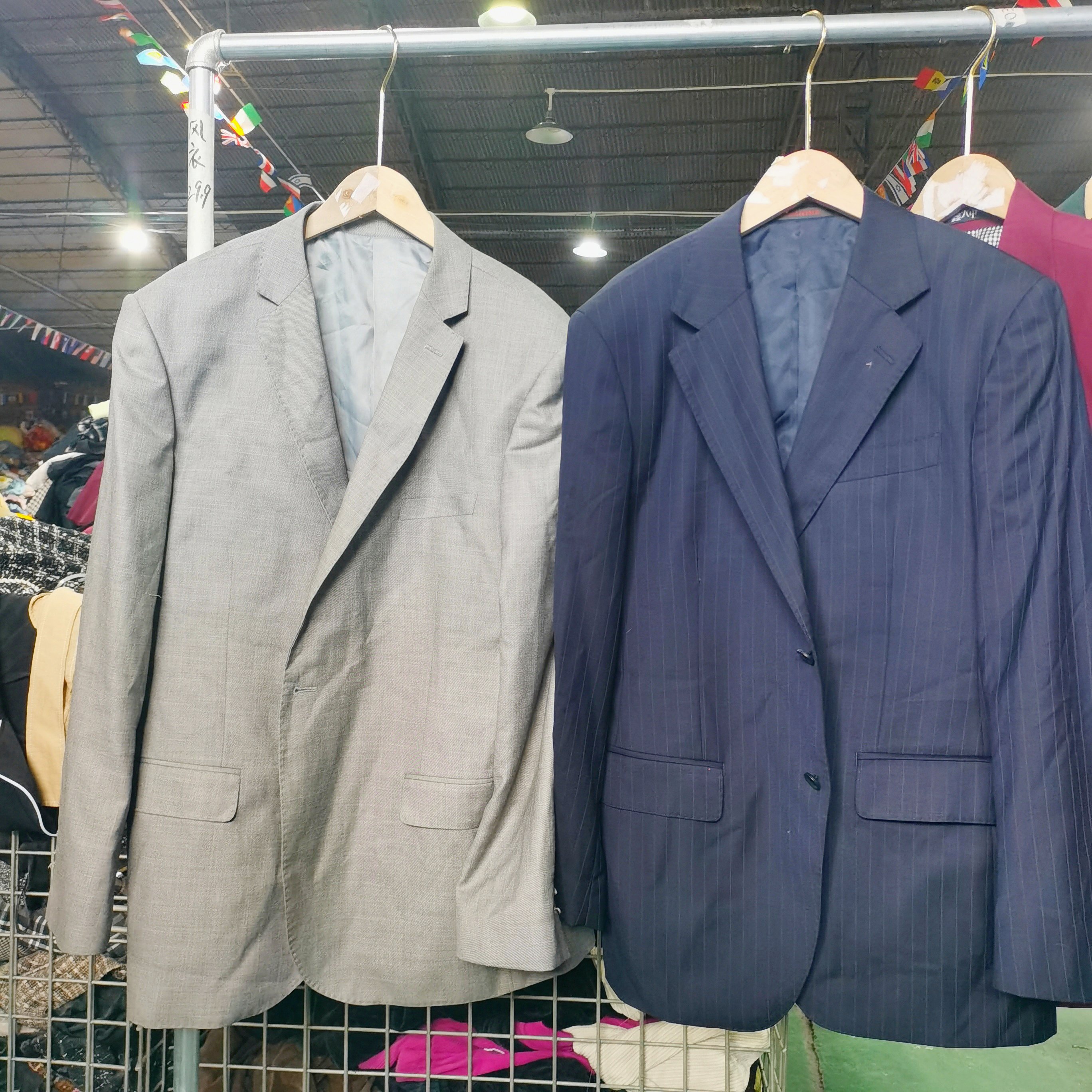 Factory hot sale used men's suits blazer plus size men's suits blazer mix size used blazer stock wholesale