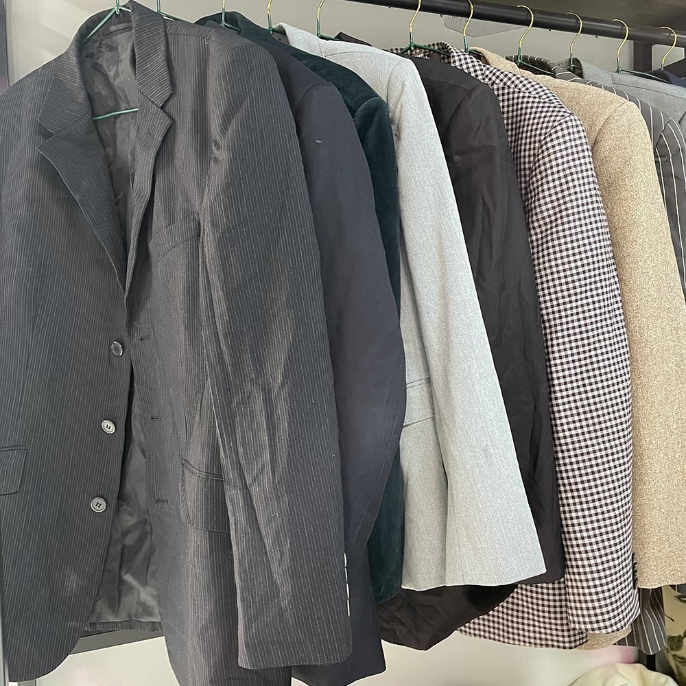 Factory hot sale used men's suits blazer plus size men's suits blazer mix size used blazer stock wholesale