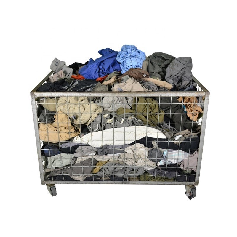 Streetwear 6 Pocket Mens Cargo Pants Second Hand Clothes Bulk Used Clothing Dubai Summer Adults for Men Casual Wear Mix Color