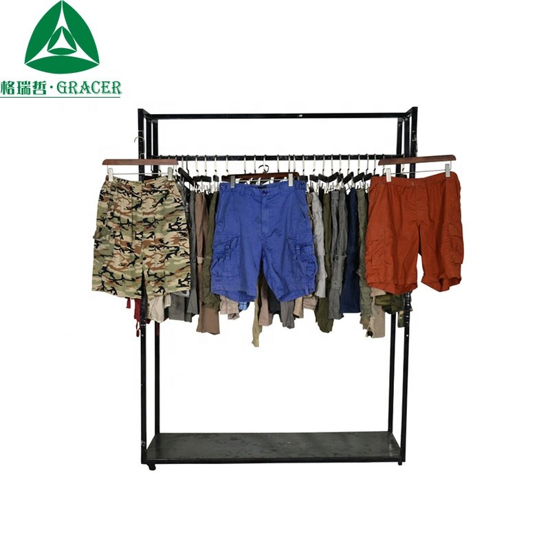 Streetwear 6 Pocket Mens Cargo Pants Second Hand Clothes Bulk Used Clothing Dubai Summer Adults for Men Casual Wear Mix Color